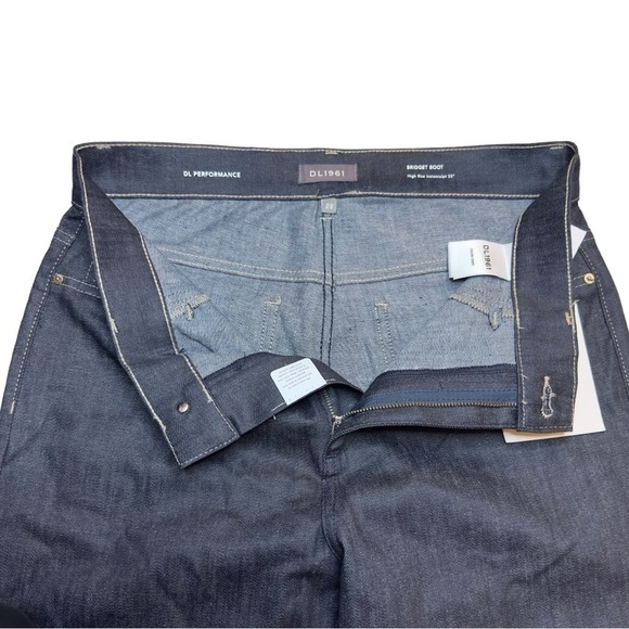 DL1961 Women’s Bridget Bootcut High Rise Instasculpt Jeans Indigo Coated Size 29 - Picture 9 of 14